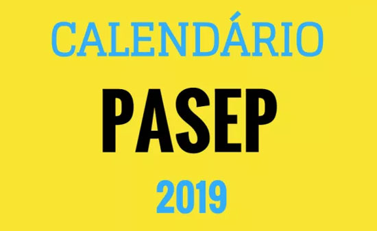 Calendário do PIS/PASEP 2019